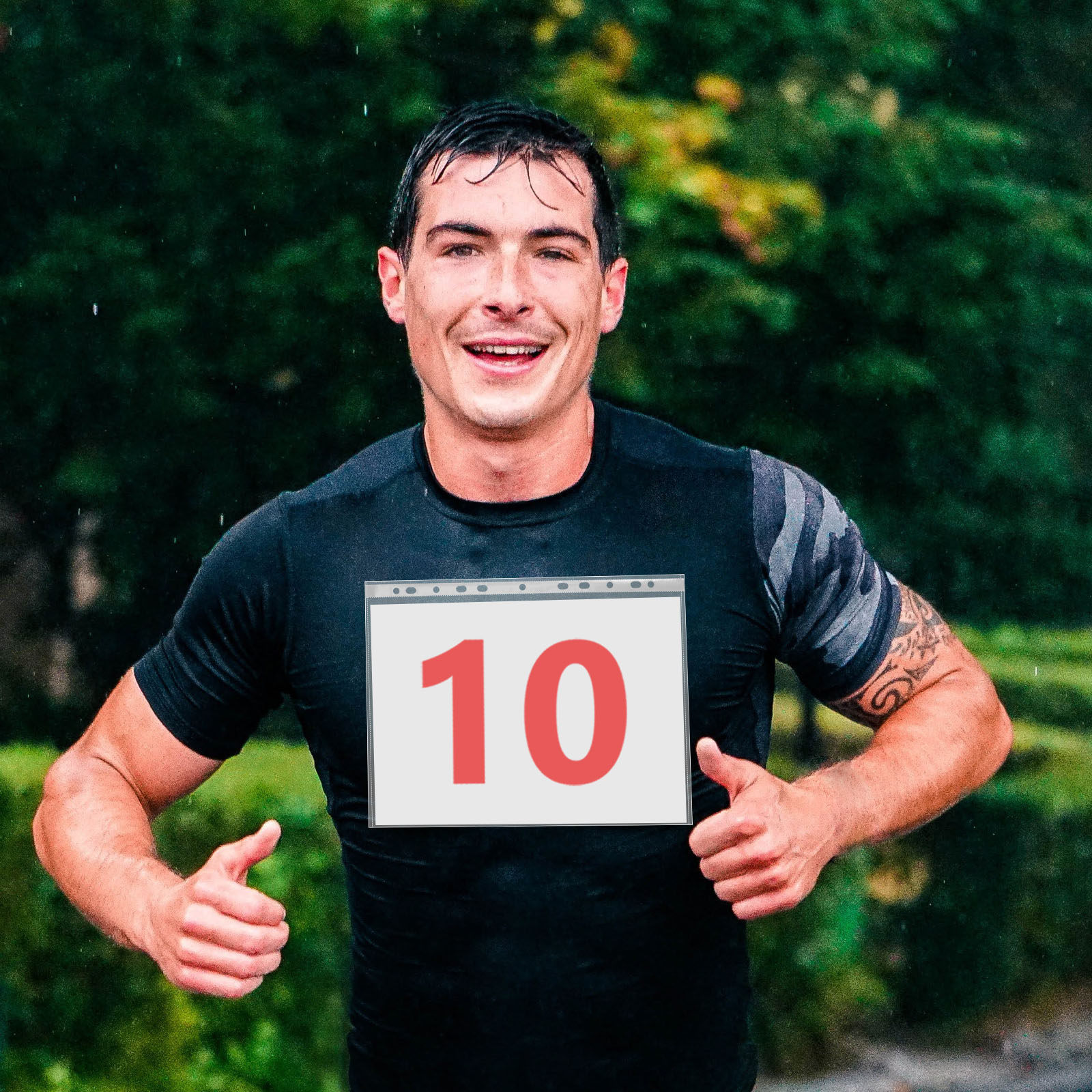100Pcs Transparent Bib Number  - Race Bib 评论和价格