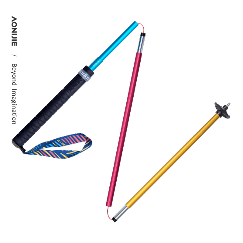 2pcs AONIJIE New Folding Outdo - Trekking Pole Carbon 评论和价格