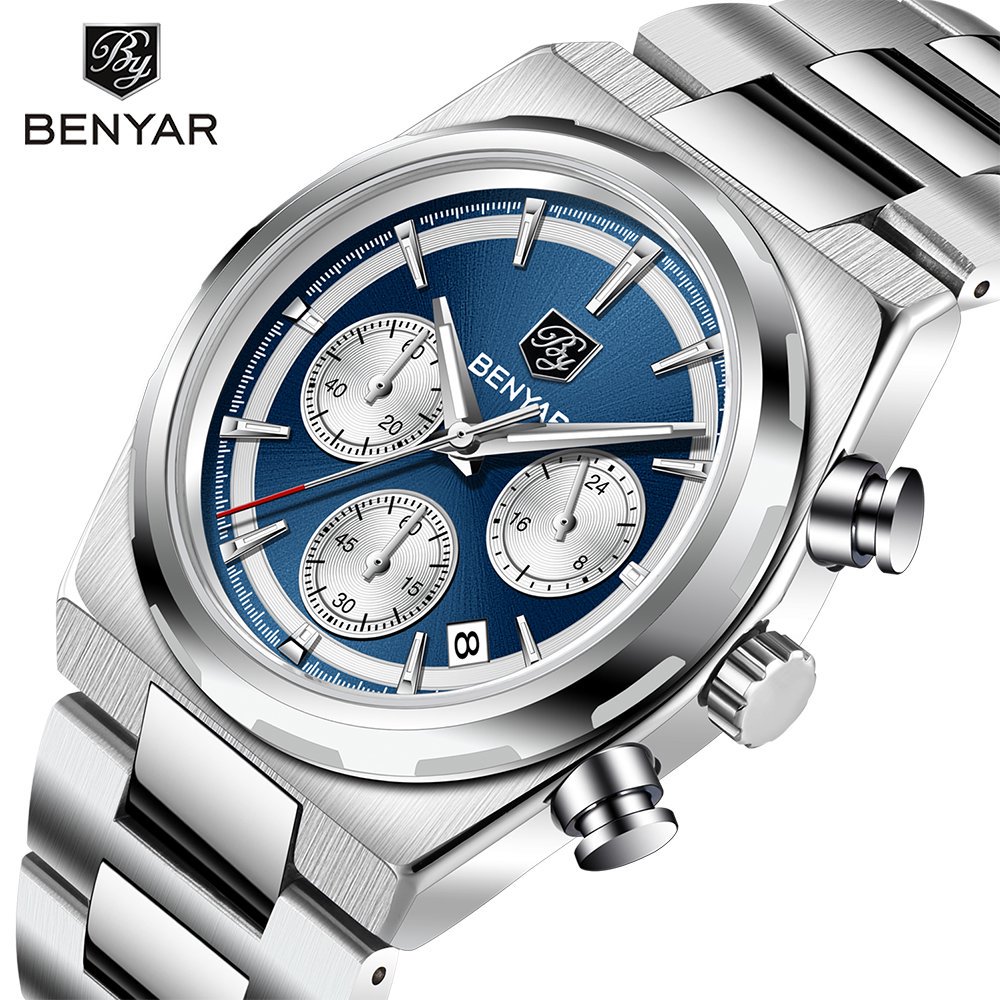 BENYAR 40MM Men's Multifunctio - Running Watch 评论和价格