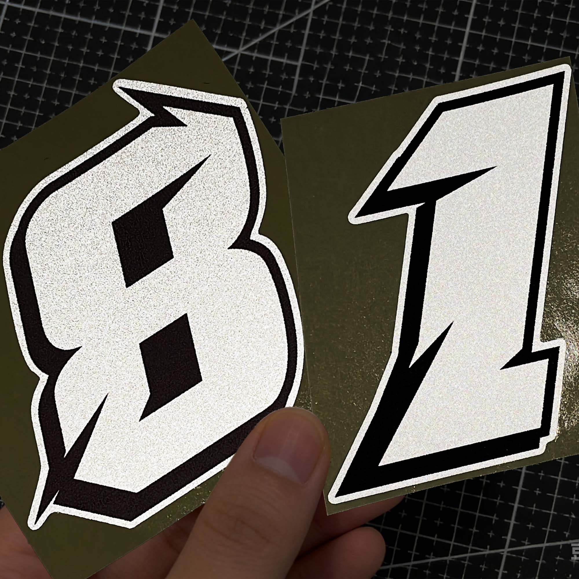 1PC Reflective Arabic Numerals - Race Bib 评论和价格