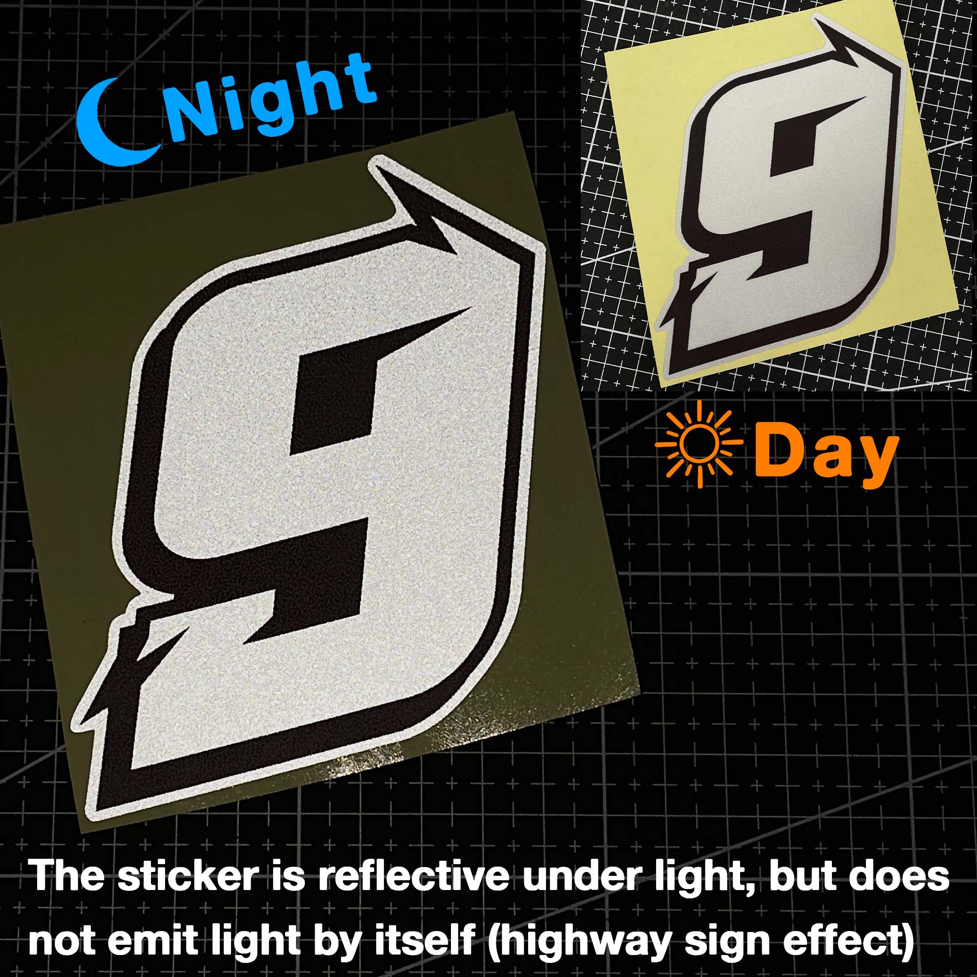 1PC Reflective Arabic Numerals - Race Bib 评论和价格