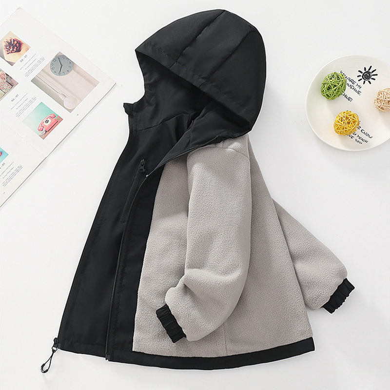 Autumn Winter Boys Jacket Thic - Running Gear Kids 评论和价格